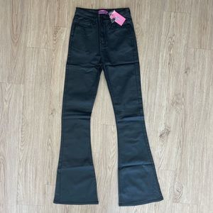 Edikted Faux Leather Flare Pants